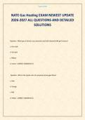 NATE Gas Heating EXAM NEWEST UPDATE 2026-2027 ALL QUESTIONS AND DETAILED SOLUTIONS