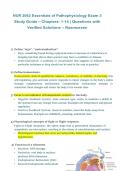 NUR 2063&colon; Essentials of Pathophysiology Exam 3 Study Guide &ndash; 2026&sol;2027 &vert; Chapters 1&ndash;14 Questions with Verified Solutions