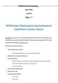 NUR 2063&colon; Essentials of Pathophysiology Exam 2 &ndash; 2026&sol;2027 &vert; Study Guide Questions with Complete Solutions &lpar;A&plus; Guaranteed&comma; Rasmussen University&rpar;