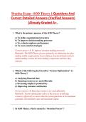 Practice Exam - SOD Theory 1 Questions And  Correct Detailed Answers &lpar;Verified Answers&rpar;  &vert;Already Graded A&plus;&period;