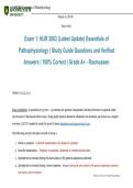 Package deal for NUR 2063 Exam &ndash; 2026&sol;2027 &vert; Essentials of Pathophysiology Study Guide Questions with Verified Answers &lpar;100&percnt; Correct&comma; Grade A &comma; Latest Update&comma; Rasmussen University&rpar;