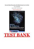  Basic and Clinical Pharmacology 14th Edition Katzung Test Bank &vert; Verified Exam Questions
