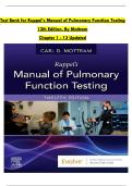 Ruppel&rsquo;s Manual of Pulmonary Function Testing&comma; 12th Edition &lpar;Mottram&rpar; &vert; Test Bank Covering Chapters 1&ndash;13