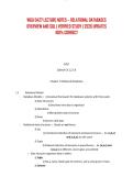 WGU D427 LECTURE NOTES &ndash; RELATIONAL DATABASES OVERVIEW AND SQL &vert; VERIFIED STUDY &vert; 2026 UPDATES 100&percnt; CORRECT