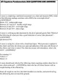 ATI Capstone Fundamentals 2026 QUESTIONS AND ANSWERS 