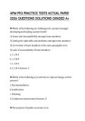 APM PFQ PRACTICE TESTS ACTUAL PAPER 2026 QUESTIONS SOLUTIONS GRADED A&plus;