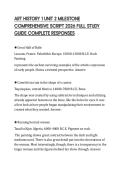 ART HISTORY 1 UNIT 2 MILESTONE COMPREHENSIVE SCRIPT 2026 FULL STUDY GUIDE COMPLETE RESPONSES