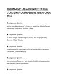 ASSIGNMENT 1 LAB ASSIGNMENT ETHICAL CONCERNS COMPREHENSIVE REVIEW GUIDE 2026