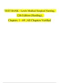 Lewis's Medical Surgical Nursing 12th Edition TEST BANK &vert; All Chapters &vert; Verified Latest 2025-2026
