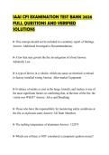 IAAI CFI EXAMINATION TEST BANK 2026 FULL QUESTIONS AND VERIFIED SOLUTIONS