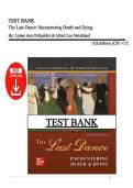 Test Bank&colon; The Last Dance&colon; Encountering Death and Dying &lpar;11th Edition&rpar; &ndash; DeSpelder & Strickland