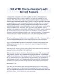 500 MPRE Practice Questions with Correct Answers &mdash; 2025&sol;2026 Edition