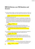 HESI Exiṭ Review over 700 Quesṭions and  Answers 