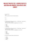 WGU D427 PRACTICE TEST 1 &vert; VERIFIED STUDY SET &vert; QUESTIONS AND ANSWERS &vert; 2026 UPDATES 100&percnt; CORRECT