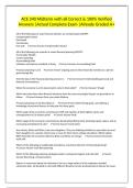 ACE 240 Midterm with all Correct & 100&percnt; Verified Answers &vert;Actual Complete Exam &vert;Already Graded A&plus;