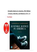 Instructor&rsquo;s Manual & Test Bank&colon; Juvenile Justice in America &lpar;9th Edition&rpar; &ndash; Bartollas&comma; Clemens&comma; & Makarios