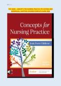 TEST BANK - CONCEPTS FOR NURSING PRACTICE 4TH EDITION JEAN GIDDENS&sol;ALL CHAPTERS COVERED&sol;COMPLETE GUIDE 2026
