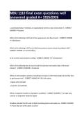 MBU 1110 final exam questions well answered graded A&plus; 2025&sol;2026