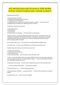 ACE 240 Final Exam with all Correct & 100&percnt; Verified Answers &vert;Actual Complete Exam &vert;Already Graded A&plus;