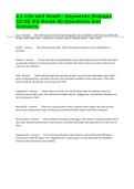2&period;1 Life and Death - keywords &lpar;Eduqas GCSE RS Route B&rpar; Questions and Answers&period;