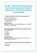 NR 565 Advanced Pathophysiology &ndash; Full Question Bank Bundle