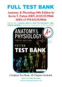 Anatomy & Physiology 10th Edition Test Bank PDF &ndash; Kevin T&period; Patton &vert; Complete Exam Prep Resource