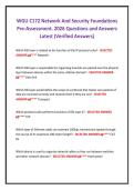 WGU C172 Network And Security Foundations  Pre-Assessment&period; 2026 Questions and Answers  Latest &lpar;Verified Answers&rpar;