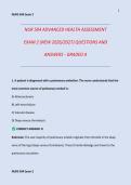 NUR 504 ADVANCED HEALTH ASSESSMENT  EXAM 2 &lpar;NEW 2026&sol;2027&rpar; QUESTIONS AND  ANSWERS - GRADED A