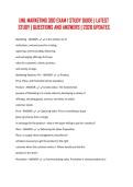 UNL MARKETING 300 EXAM 1 STUDY GUIDE &vert; LATEST STUDY &vert; QUESTIONS AND ANSWERS &vert; 2026 UPDATES