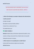 NUR 504 ADVANCED HEALTH ASSESSMENT Final Exam Review  &lpar;NEW 2026&sol;2027&rpar; QUESTIONS AND ANSWERS - GRADED A&period;