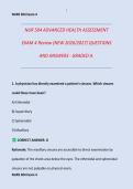 NUR 504 ADVANCED HEALTH ASSESSMENT  EXAM 4 Review &lpar;NEW 2026&sol;2027&rpar; QUESTIONS  AND ANSWERS - GRADED A&period;