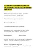 IAI CERTIFICATION FINAL PAPER 2026 267 QUESTIONS AND ACCURATE ANSWERS GRADED A&plus;