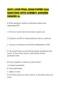 IASSC LSSGB FINAL EXAM PAPER 2026 QUESTIONS WITH CORRECT ANSWERS GRADED A&plus;