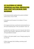 ICC CALIFORNIA UST SERVICE TECHNICIAN 2026 FINAL CERTIFICATION EXAM SCRIPT WITH DETAILED STUDY RATIONALES