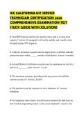 ICC CALIFORNIA UST SERVICE TECHNICIAN CERTIFICATION 2026 COMPREHENSIVE EXAMINATION TEST STUDY GUIDE WITH SOLUTIONS