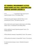 ICC GENERAL REQUIREMENTS ACTUAL EXAM PAPER 2026 FULL QUESTIONS AND VERIFIED ANSWERS GRADED A&plus;
