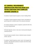 ICC GENERAL REQUIREMENTS CERTIFICATION PRACTICE EXAM 2026 TESTED QUESTIONS AND COMPLETE ANSWERS GRADED A&plus;