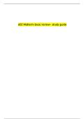602 Midterm booḳ review- study guide