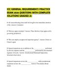 ICC GENERAL REQUIREMENTS PRACTICE EXAM 2026 QUESTIONS WITH COMPLETE SOLUTIONS GRADED A&plus;