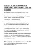 ATI NCLEX ACTUAL EXAM PAPER 2026 COMPLETE SOLUTION RATIONALE GUIDE NUR 101 NCSBN