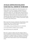 ATI NCLEX CERTIFICATION EVALUATION EXAMS 2026 FULL ANSWER KEY NCSBN BANK