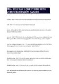 MBU 1110 Test 1 QUESTIONS WITH VERIFIED 2025&sol;2026 PASSED