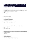 MBU 1110 Test 1 questions n correct answers 2025&sol;2026