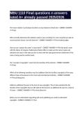 MBU 1110 Final questions n answers rated A&plus; already passed 2025&sol;2026