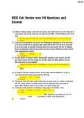 HESI Exit Review over 700 Questions anḋ  Answers 