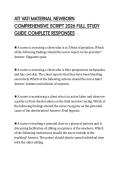 ATI VATI MATERNAL NEWBORN COMPREHENSIVE SCRIPT 2026 FULL STUDY GUIDE COMPLETE RESPONSES