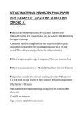 ATI VATI MATERNAL NEWBORN FINAL PAPER 2026 COMPLETE QUESTIONS SOLUTIONS GRADED A&plus;