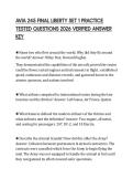 AVIA 245 FINAL LIBERTY SET 1 PRACTICE TESTED QUESTIONS 2026 VERIFIED ANSWER KEY