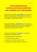 TIKTOK MEDIA BUYING  CERTIFICATION 2026 QUESTIONS  AND ANSWERS&vert; ACE YOUR GRADES&period; 