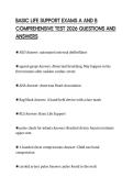 BASIC LIFE SUPPORT EXAMS A AND B COMPREHENSIVE TEST 2026 QUESTIONS AND ANSWERS